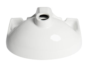 ALFI brand ABC118 White 14" Small Wall Mounted Ceramic Sink with Faucet Hole