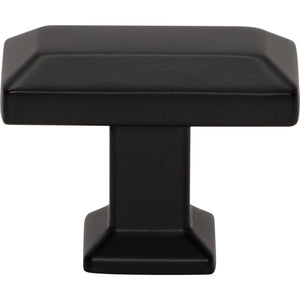 Atlas Homewares Sweetbriar Lane Rectangle Knob 1 3/8 Inch Matte Black