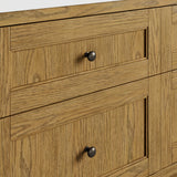 Breckenridge 84" Double Vanity, Light Natural Oak w/ 3 CM Eternal Jasmine Pearl Top