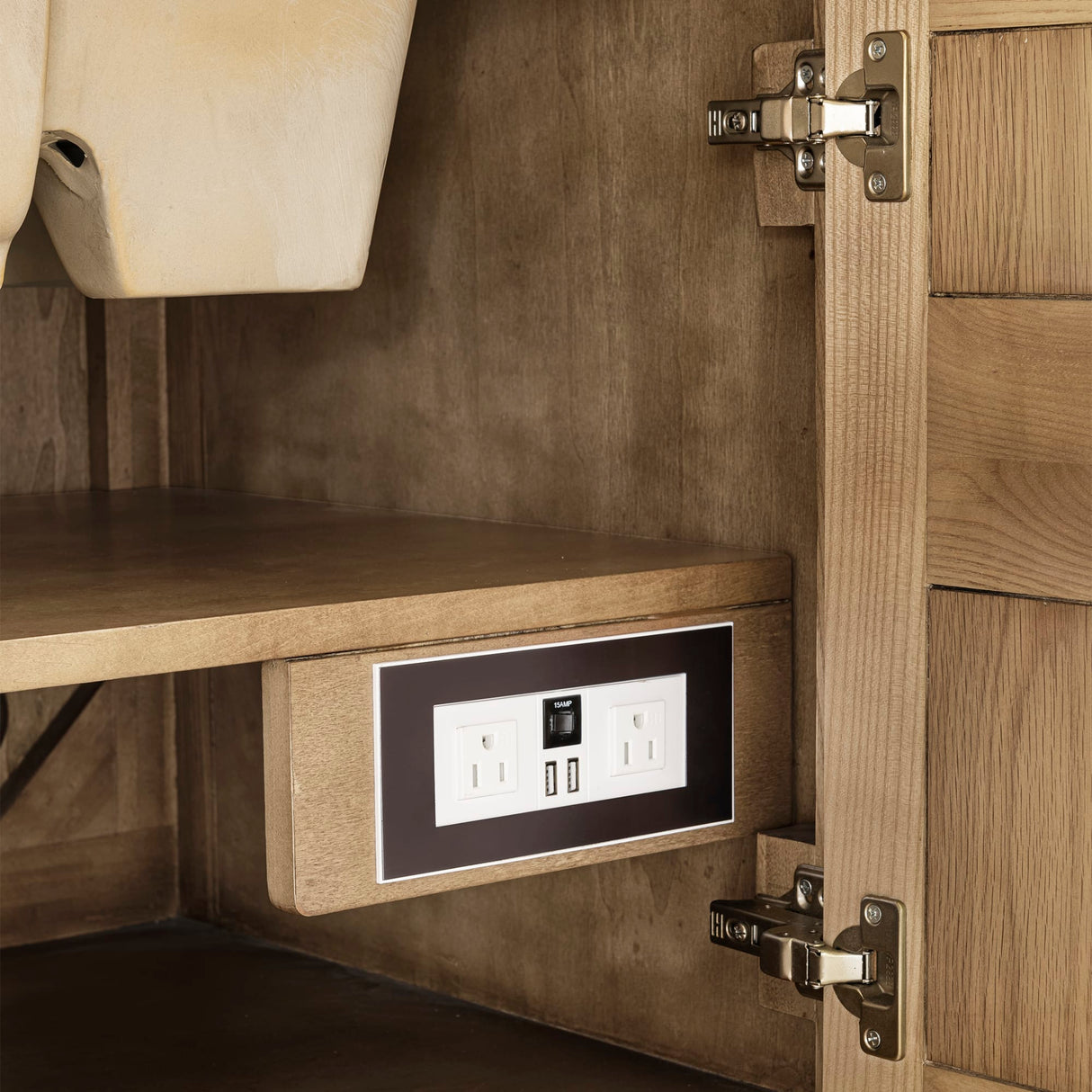 Breckenridge 30" Single Vanity, Light Natural Oak w/ 3 CM Lime Delight Top