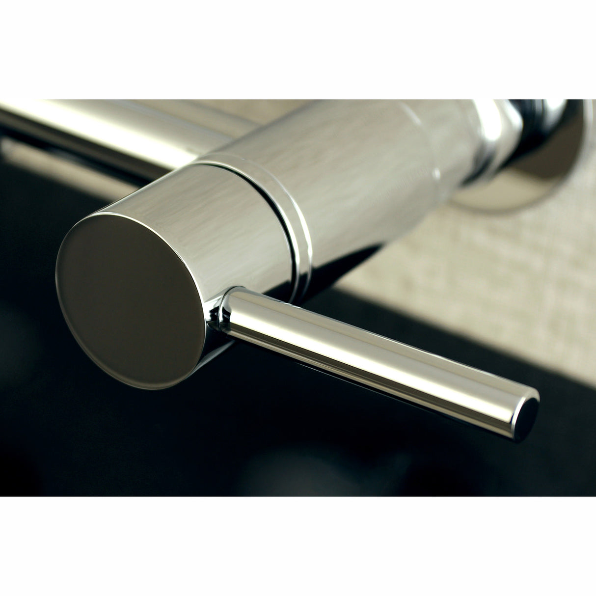 Kingston Brass Concord 8-Inch Centerset Wall Mount Kitchen Faucet, Polished Chrome