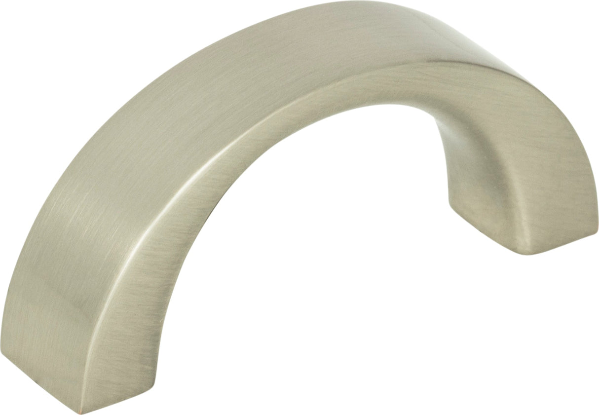 Atlas Homewares Tableau Curved Pull 1 7/16 Inch (c-c) Brushed Nickel