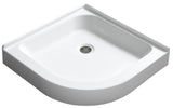 ANZZI SB-AZ01RO Randi 36 x 36  in. Neo-Round Double Threshold Shower Base in White