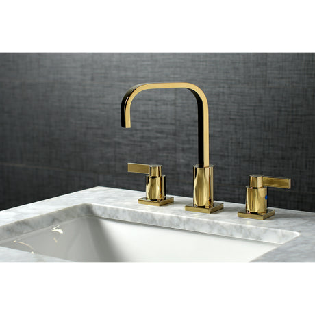 Fauceture FSC8962NDL NuvoFusion Widespread Bathroom Faucet, Polished Brass