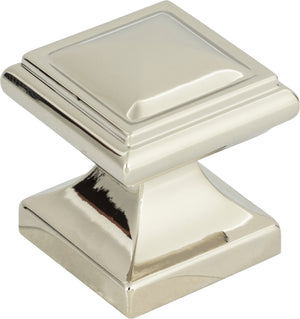 Atlas Homewares Wadsworth Knob 1 1/4 Inch Polished Nickel