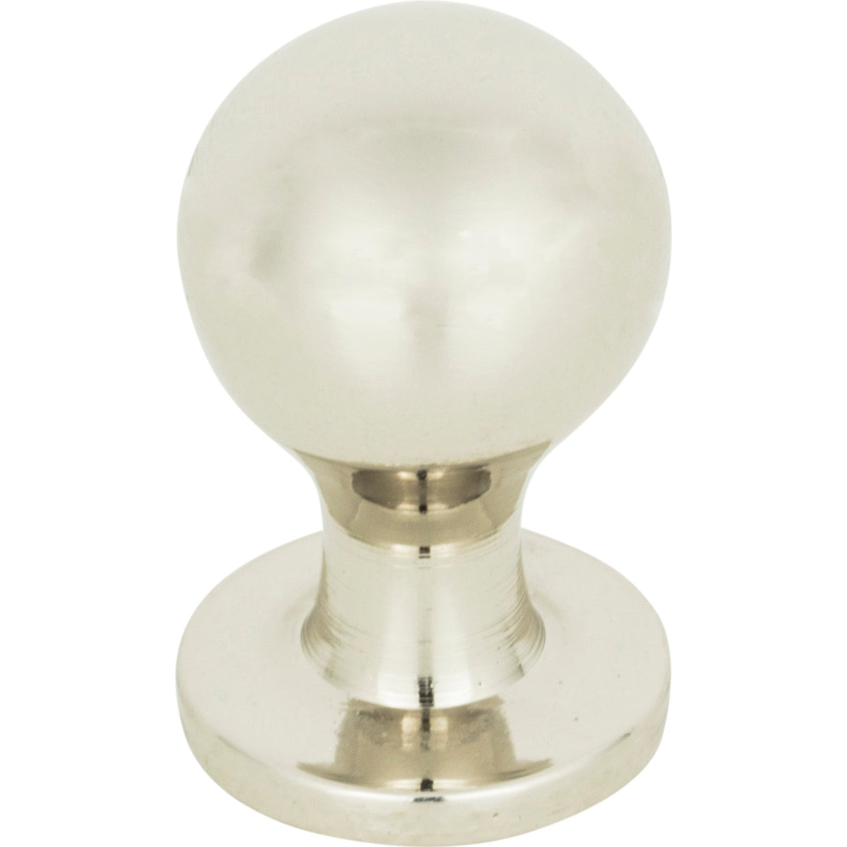 Atlas Homewares Nipple Knob 3/4 Inch Polished Nickel