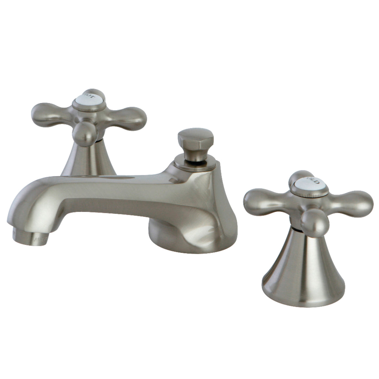 Kingston Brass KS4478AX 8 in. Widespread Bathroom Faucet, Brushed Nickel