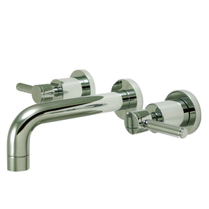 Kingston Brass KS8121DL Concord 2-Handle Wall Mount Bathroom Faucet, Polished Chrome