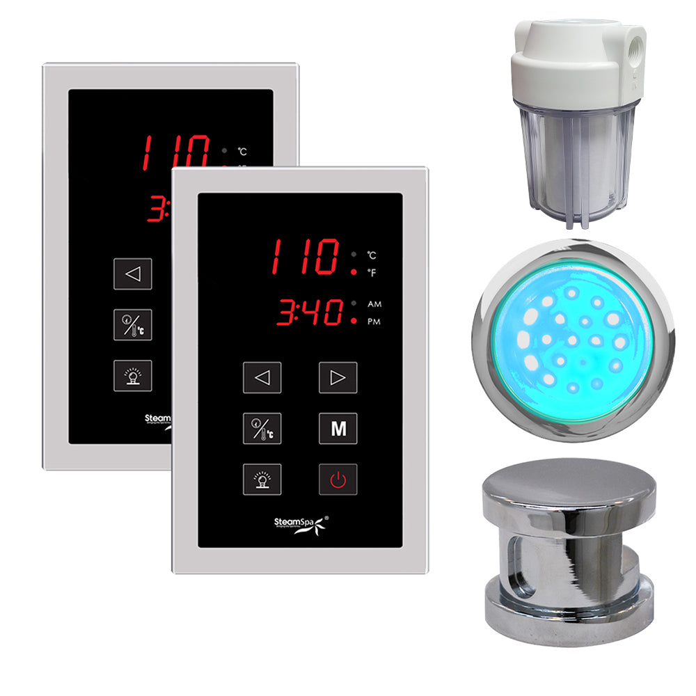 SteamSpa Royal Touch Panel Control Kit in Chrome RYTPKCH