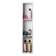ALFI brand 8" x 36" White Matte Stainless Steel Vertical Triple Shelf Bath Shower Niche