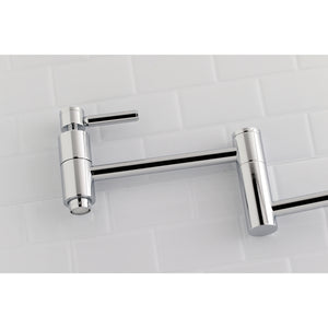 Kingston Brass KS8101DL Concord Wall Mount Pot Filler Kitchen Faucet, Polished Chrome