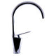 ALFI brand AB3600-PC Polished Chrome Gooseneck Single Hole Bathroom Faucet