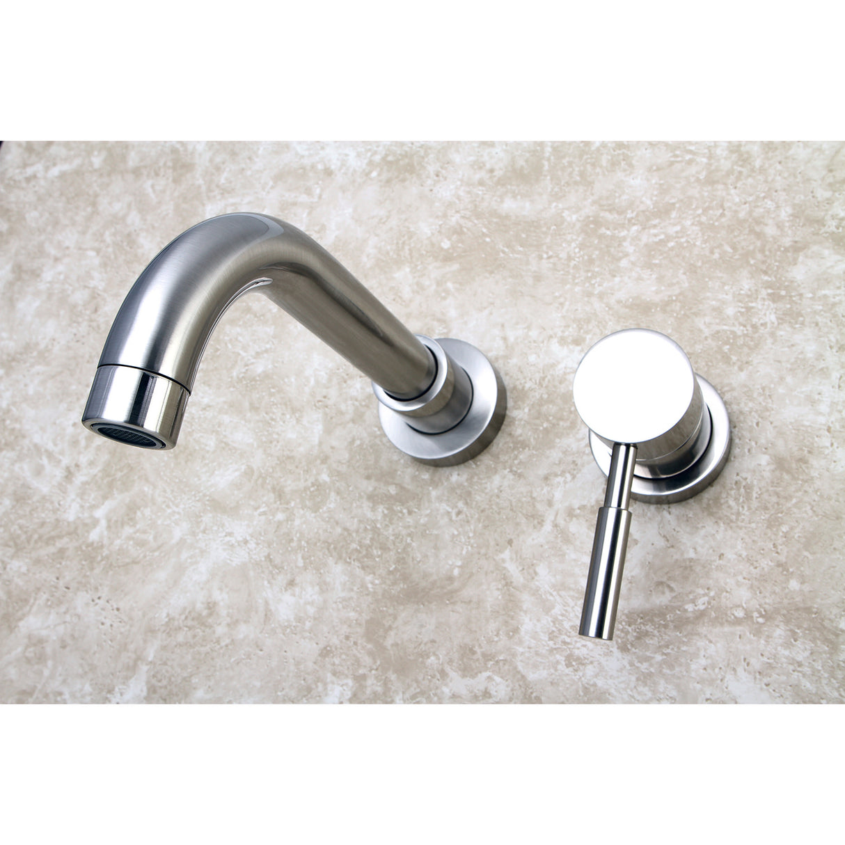 Kingston Brass KS8118DL Single-Handle Wall Mount Bathroom Faucet, Brushed Nickel