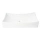 ALFI brand ABC904 White 26" Fancy Rectangular Above Mount Ceramic Sink