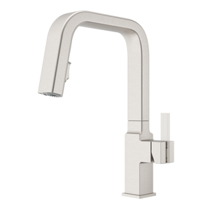 Verve 1-Handle Pull-Down Bar/Prep Faucet in Spot Defense Stainless Steel