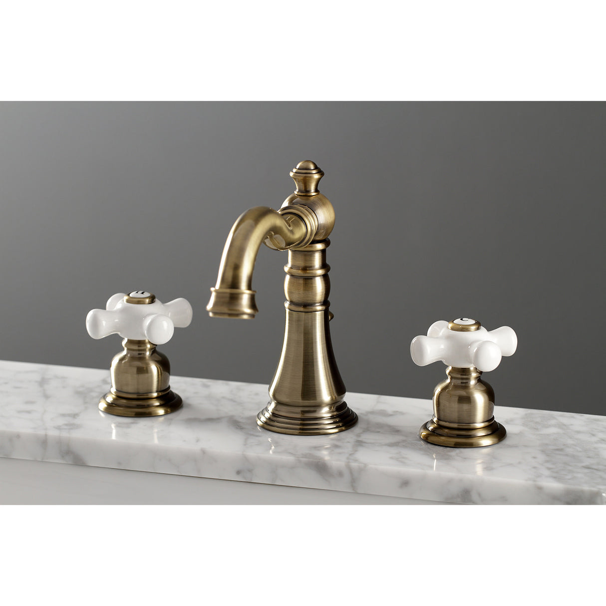 Fauceture FSC19733PX American Classic Widespread Bathroom Faucet, Antique Brass