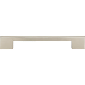Atlas Homewares Thin Square Pull 7 9/16 Inch (c-c) Brushed Nickel