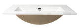 ALFI brand ABC803 White 25" Rectangular Drop In Ceramic Sink with Faucet Hole