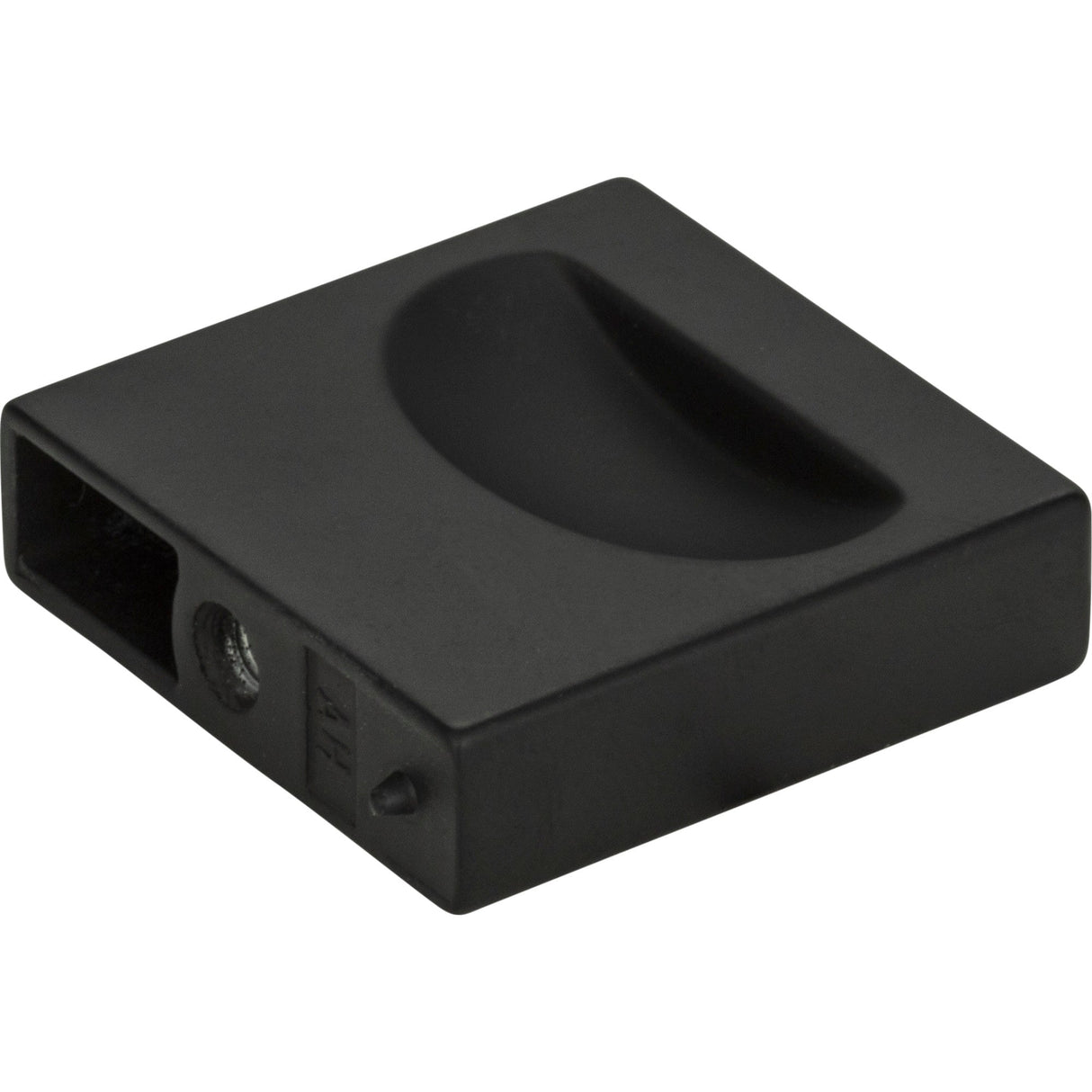 Atlas Homewares Thin Square Knob 1 1/4 Inch Matte Black
