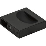 Atlas Homewares Thin Square Knob 1 1/4 Inch Matte Black