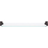 Atlas Homewares Sutton Place Bath Glass Shelf 24 Inches Venetian Bronze