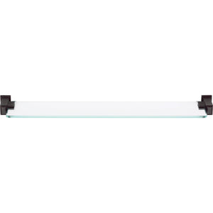 Atlas Homewares Sutton Place Bath Glass Shelf 24 Inches Venetian Bronze