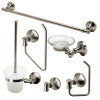 ALFI brand AB9521-BN Brushed Nickel 6 Piece Matching Bathroom Accessory Set