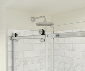 MAAX 137420-900-084-000 Odyssey SC 57-59 ½ x 78in. 8 mm Sliding Shower Door for Alcove Installation with Clear glass in Chrome