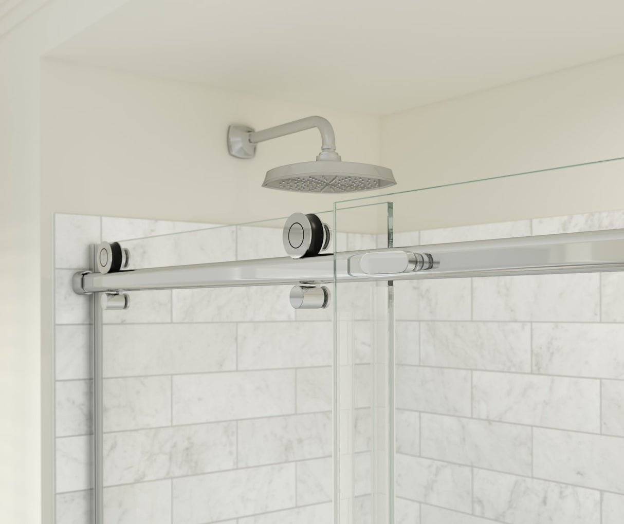 MAAX 107546-900-084-000 Odyssey SC 60" x 32" x 78" 8mm Sliding Shower Door for Corner Installation with Clear glass in Chrome
