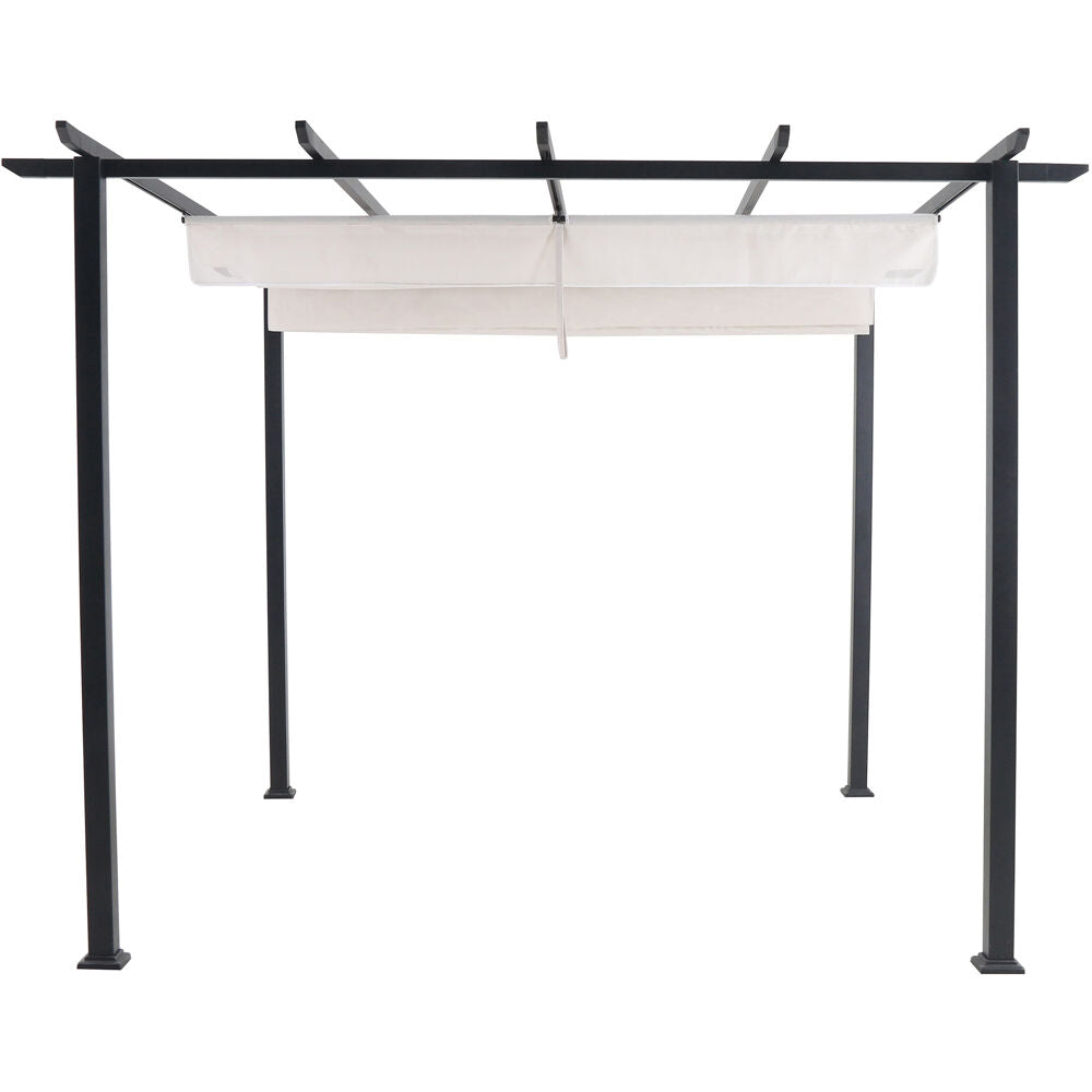 Hanover REEDPERG-GRY Reed 7.6'x9.9'Aluminum and Steel Pergola