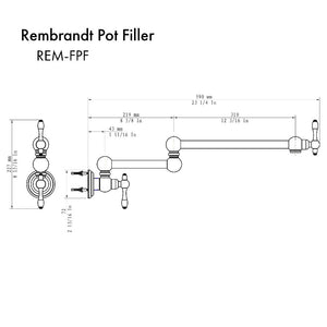 ZLINE Rembrandt Pot Filler in Matte Black (REM-FPF-MB)