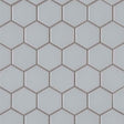 Retro gray hexo 11.75X14 porcelain mesh mounted mosaic tile SMOT-PT-RETGRA-2HEX product shot multiple tiles angle view