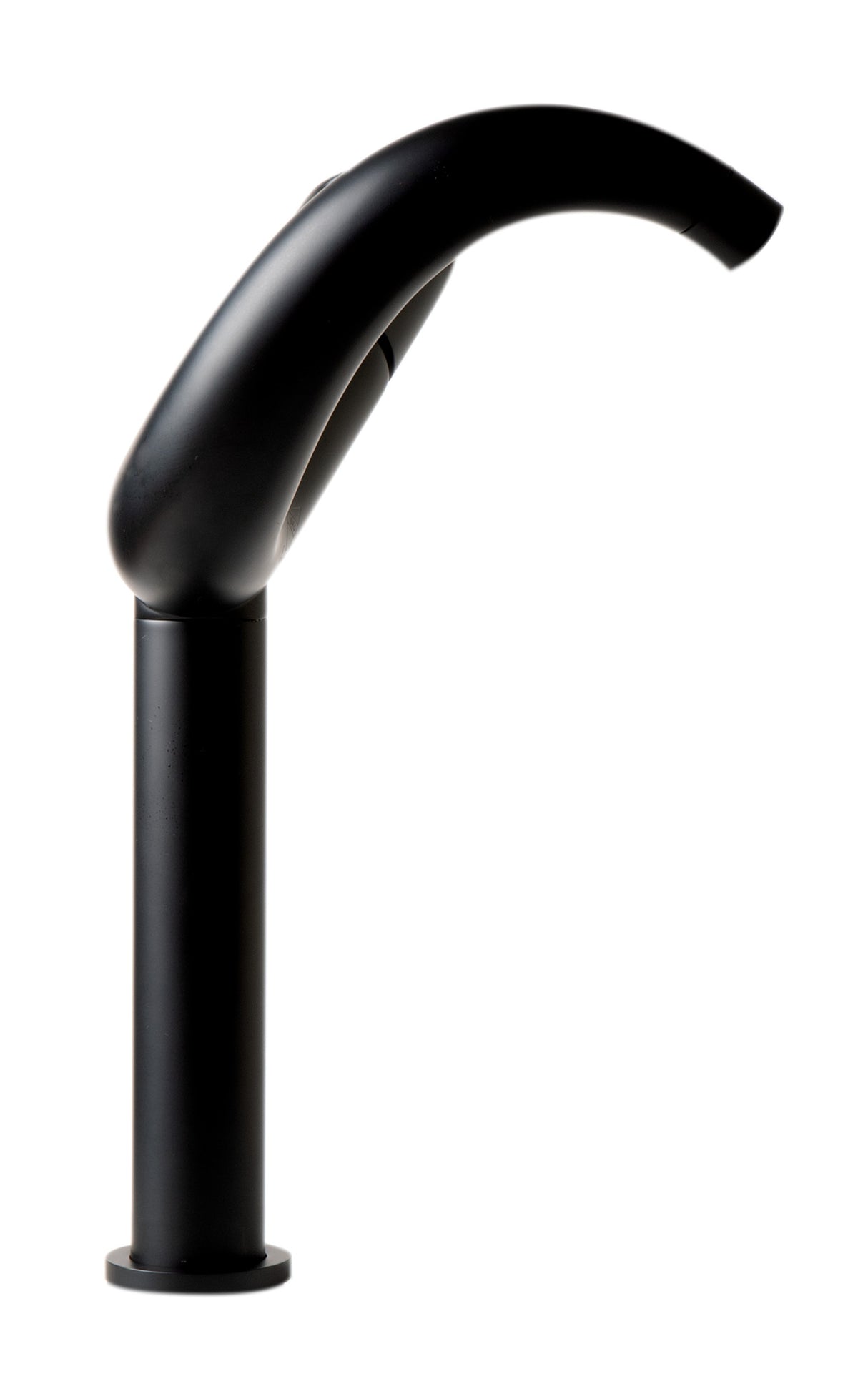 Black Matte Tall Wave Single Lever Bathroom Faucet