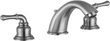 ANZZI L-AZ136BN Prince 8 in. Widespread 2-Handle Bathroom Faucet in Brushed Nickel