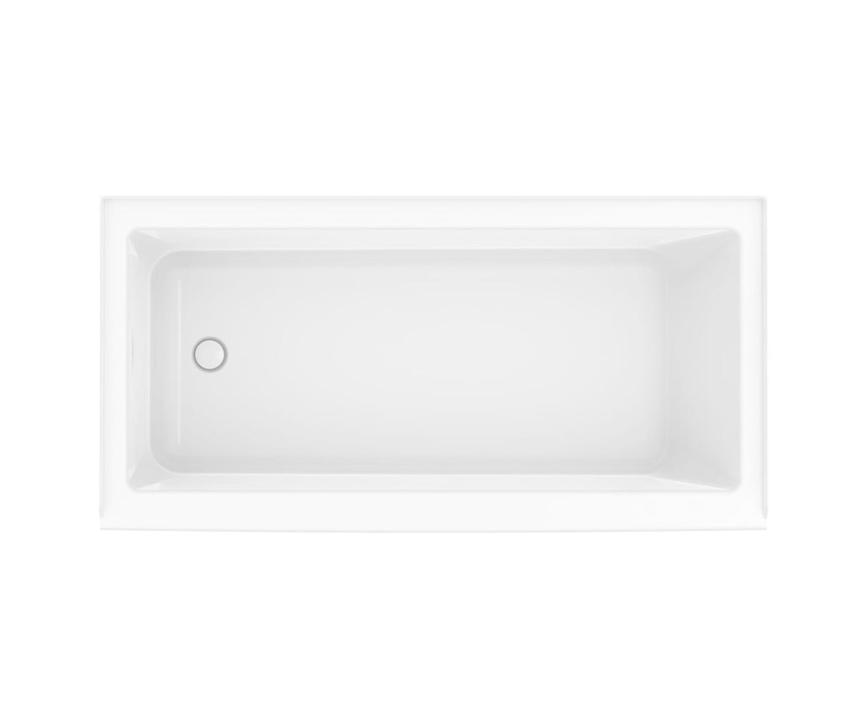 MAAX 106395-000-001-102 Bosca 6030 IFS AFR Acrylic Alcove Right-Hand Drain Bathtub in White