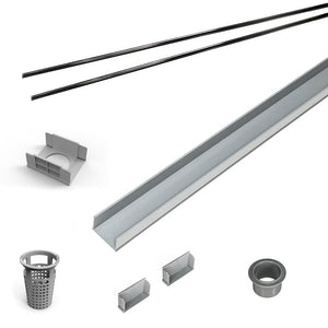 Infinity Drain RG 6548 48" PVC Component Only Kit for S-AG 65, S-DG 65, and S-TIF 65 series