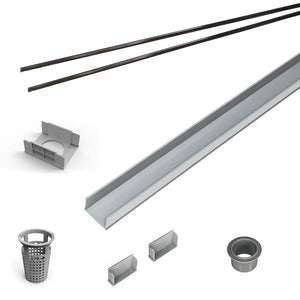 Infinity Drain RG 6548 48" PVC Component Only Kit for S-AG 65, S-DG 65, and S-TIF 65 series