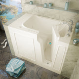 MediTub Walk-In 29 x 52 Left Drain Biscuit Whirlpool & Air Jetted Walk-In Bathtub