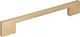 Atlas Homewares Thin Square Pull 7 9/16 Inch (c-c) Champagne