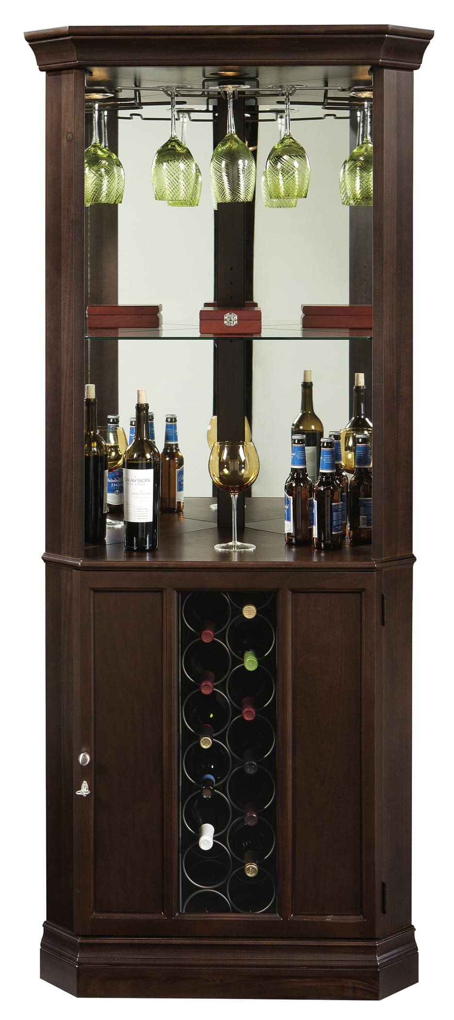 Howard Miller Piedmont III Corner Wine Cabinet 690007