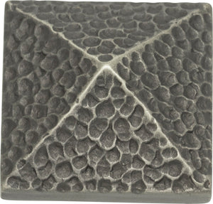 Atlas Homewares Craftsman Square Knob 1 1/4 Inch Pewter