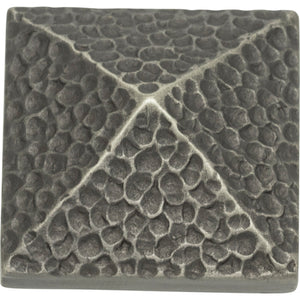 Atlas Homewares Craftsman Square Knob 1 1/4 Inch Pewter
