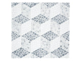 Anatolia Cabana River Node - Patterned Pebble Tumbled Marble Mosaic - 1 Sheet = .84 Sqft 5001-0448-0 River Node - premium natural stone mosaic tile from Anatolia Tile, available at PoshHaus showroom in Keene, NH