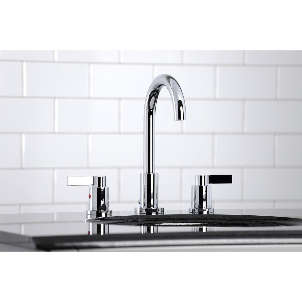 Fauceture FSC8921NDL NuvoFusion Widespread Bathroom Faucet, Polished Chrome