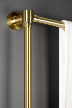Kingston Brass FSC8933DL Concord Widespread Bathroom Faucet with Brass Pop-Up, Brushed Brass