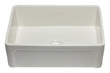 ALFI brand AB3020SB-B 30 inch Biscuit Reversible Single Fireclay Farmhouse Kitchen Sink