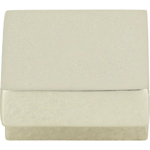 Atlas Homewares Small Square Knob 5/8 Inch (c-c) Polished Nickel