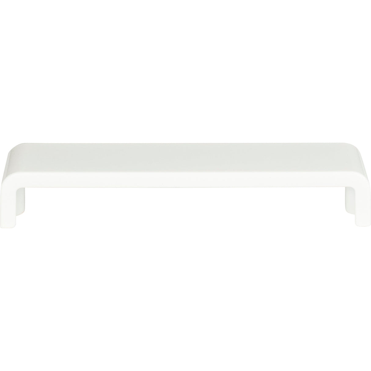 Atlas Homewares Platform Pull 6 5/16 Inch (c-c) High White Gloss
