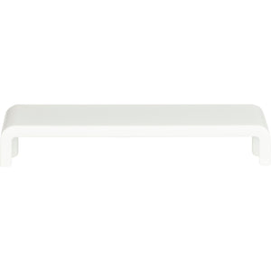 Atlas Homewares Platform Pull 6 5/16 Inch (c-c) High White Gloss
