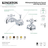 Kingston Brass KS1162AX 8 in. Widespread Bathroom Faucet, Polished Brass